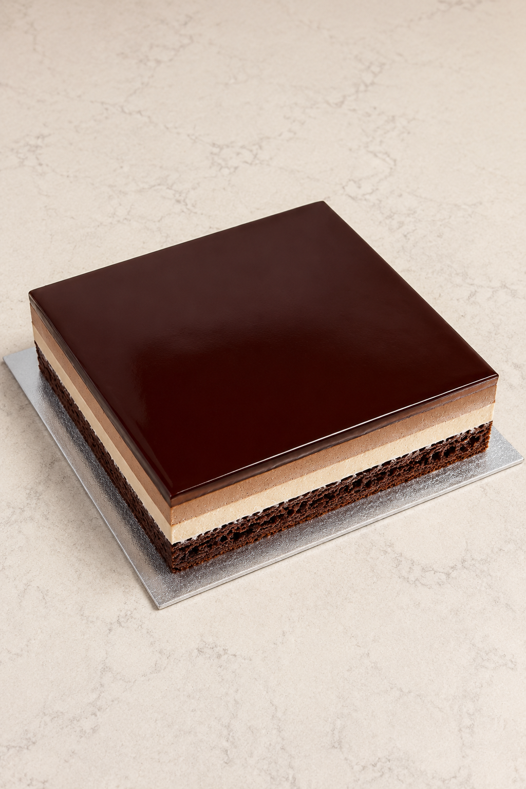 Triple Chocolate Mousse Cake