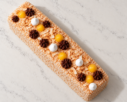 Portuguese Lamington Cake from above
