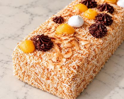 Portuguese Lamington Cake close up