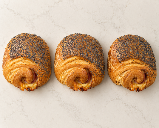 Brioche Dozen – cheese & ham